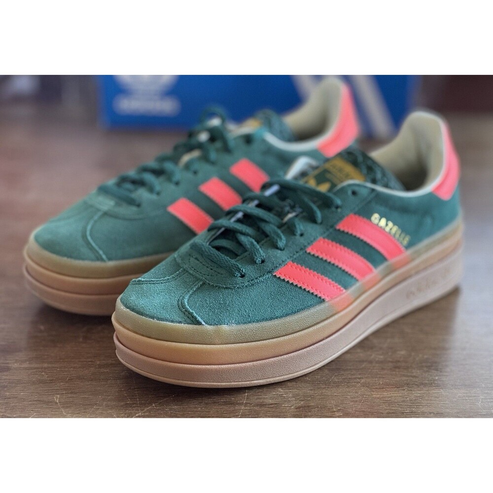 Size Youth 5.5 adidas Gazelle Bold J Women’s Size 7 Green Pink JQ7408